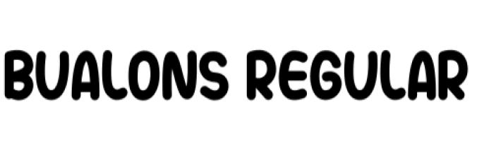 Bualons Font Preview