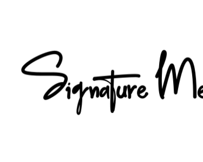 Signature Men Font Preview