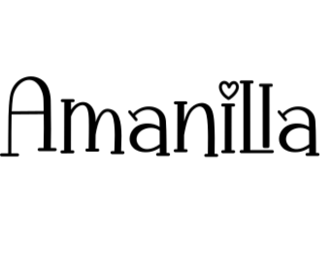 Amanilla Font Preview
