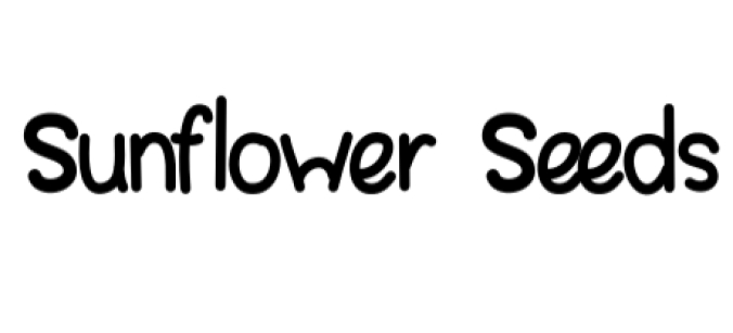 Sunflower Seeds Font Preview