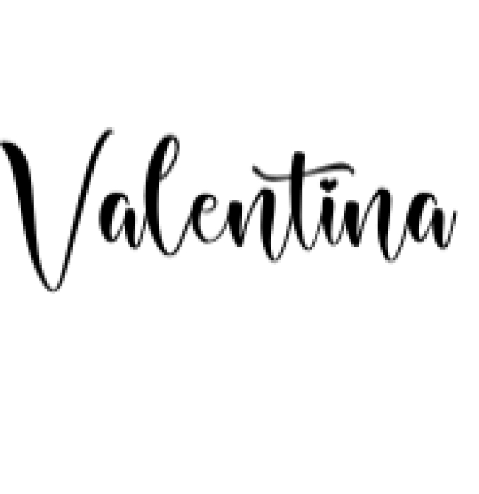 Valentina Font Preview