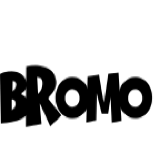 Bromo Font Preview