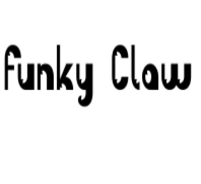 Funky Claw Font Preview