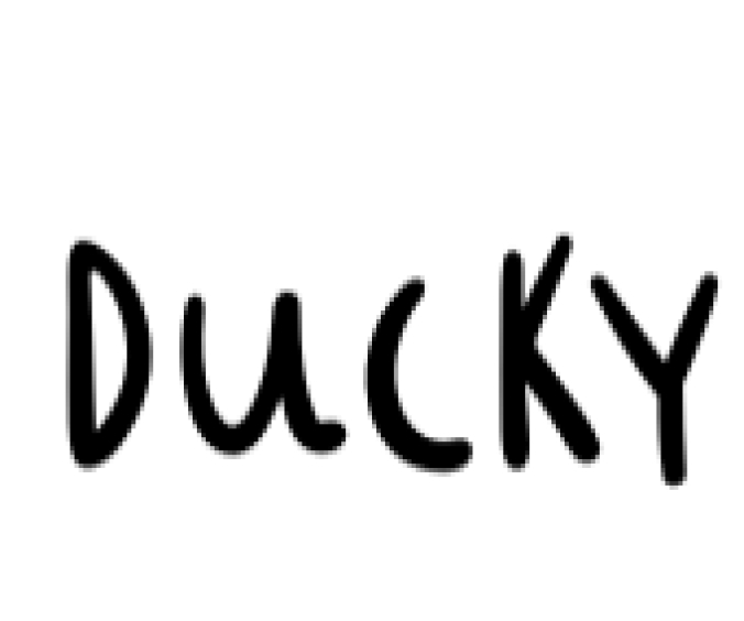 Ducky Font Preview