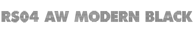 RS04 Modern DIY RHINESTONE TTF Template Font Preview