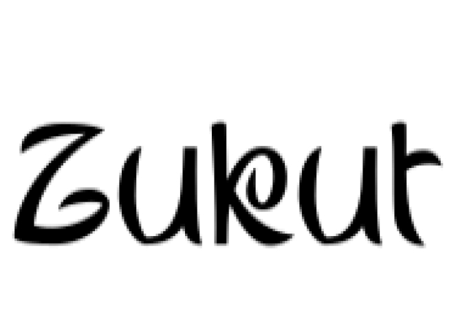 Zukut Font Preview
