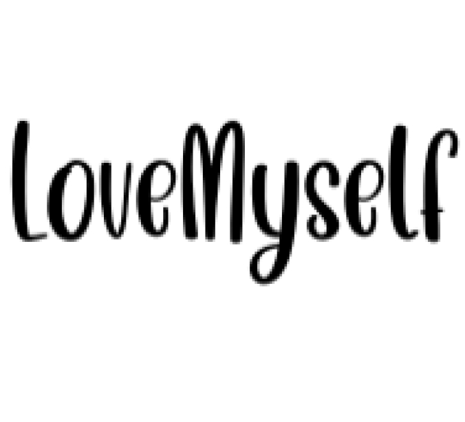 Love Myself Font Preview