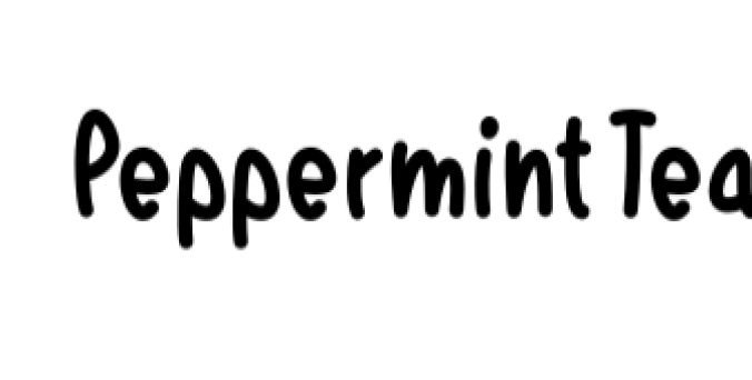 Peppermint Tea Font Preview