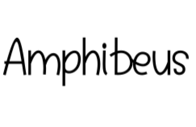 Amphibeus Font Preview
