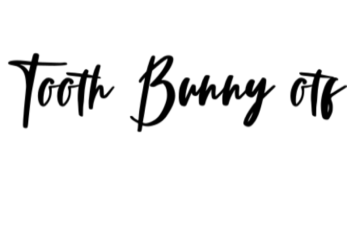 Tooth Bunny Font Preview