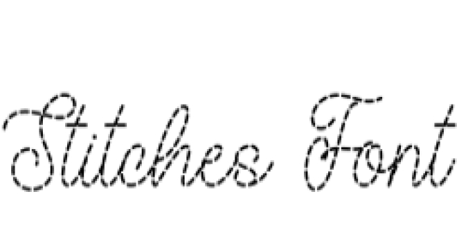 Stitches Font Preview