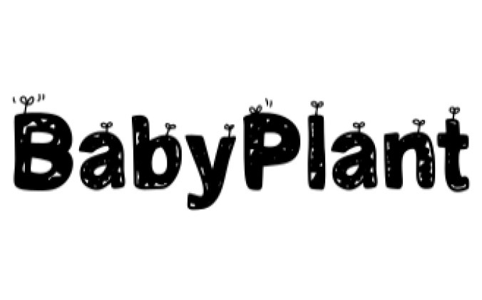 Baby Plant Font Preview