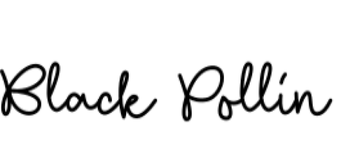 Black Pollin Font Preview