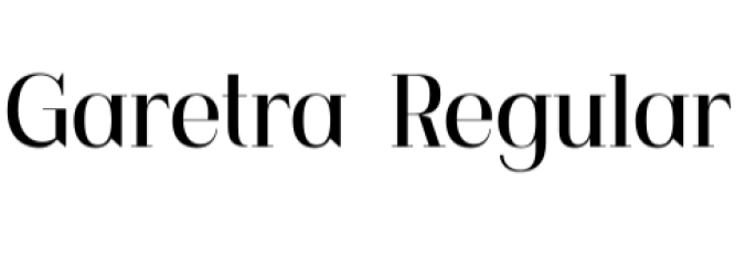 Garetra - Serif Family Font Preview