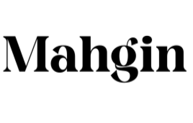 Mahgin Font Preview