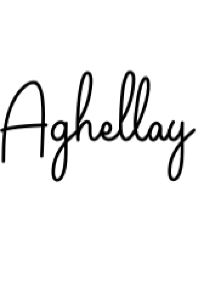 Aghellay Font Preview