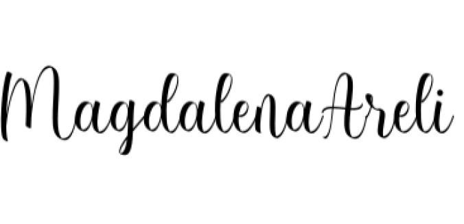 Magdalena Areli Font Preview