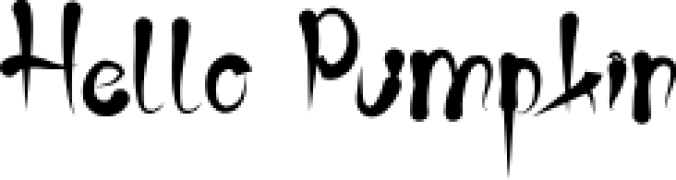 Hello Pumpki Font Preview
