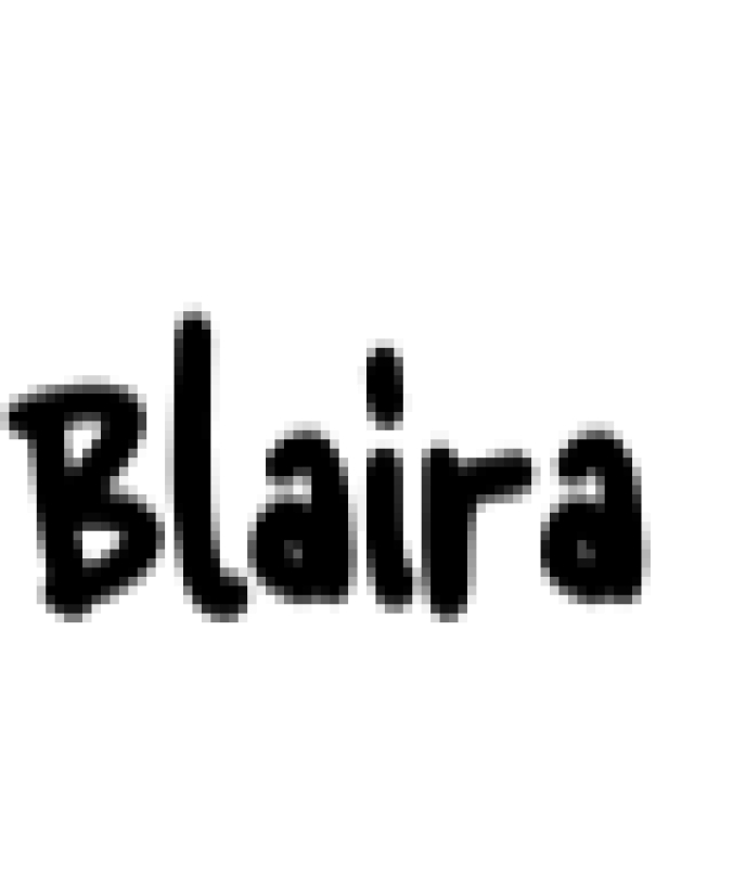 Blaira Font Preview