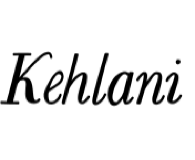 Kehlani Font Preview