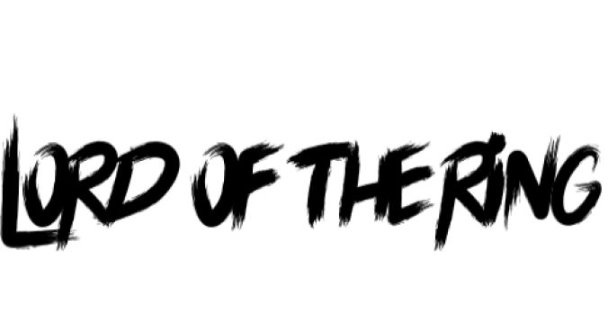 Lord of the Ring Font Preview