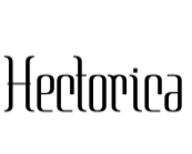 Hectorica Font Preview