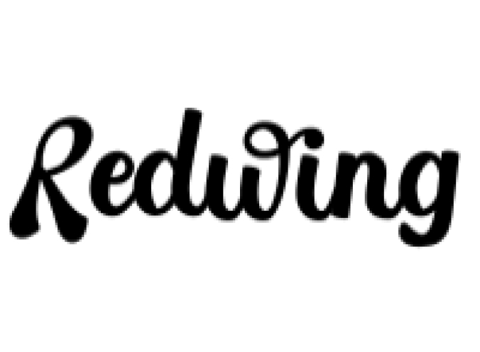 Redwing Font Preview