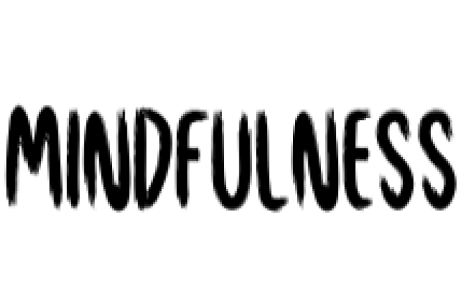 Mindfulness Font Preview