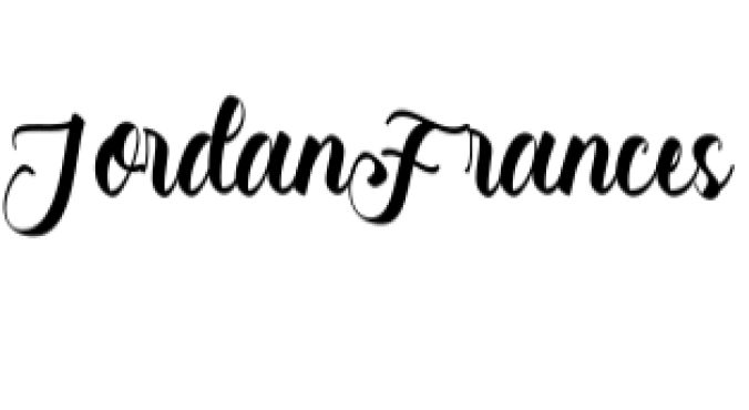 Jordan Frances Font Preview