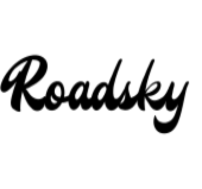 Roadsky Font Preview