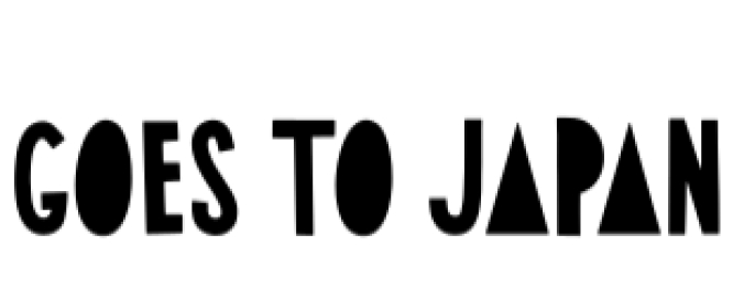 Goes to Japan Font Preview
