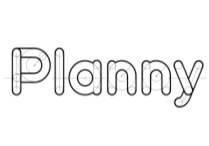 Planny Blueprint Font Preview