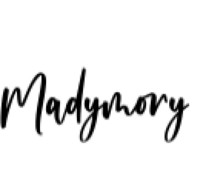 Madymory Script Font Preview