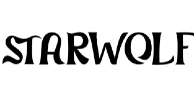 Starwolf Font Preview