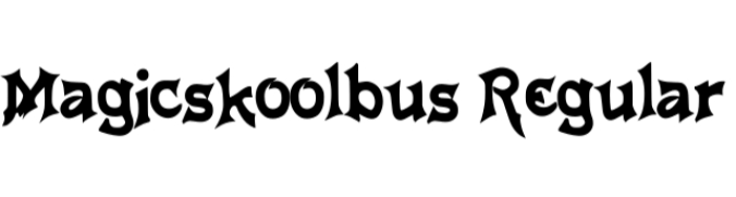Magic Skool Bus Font Preview