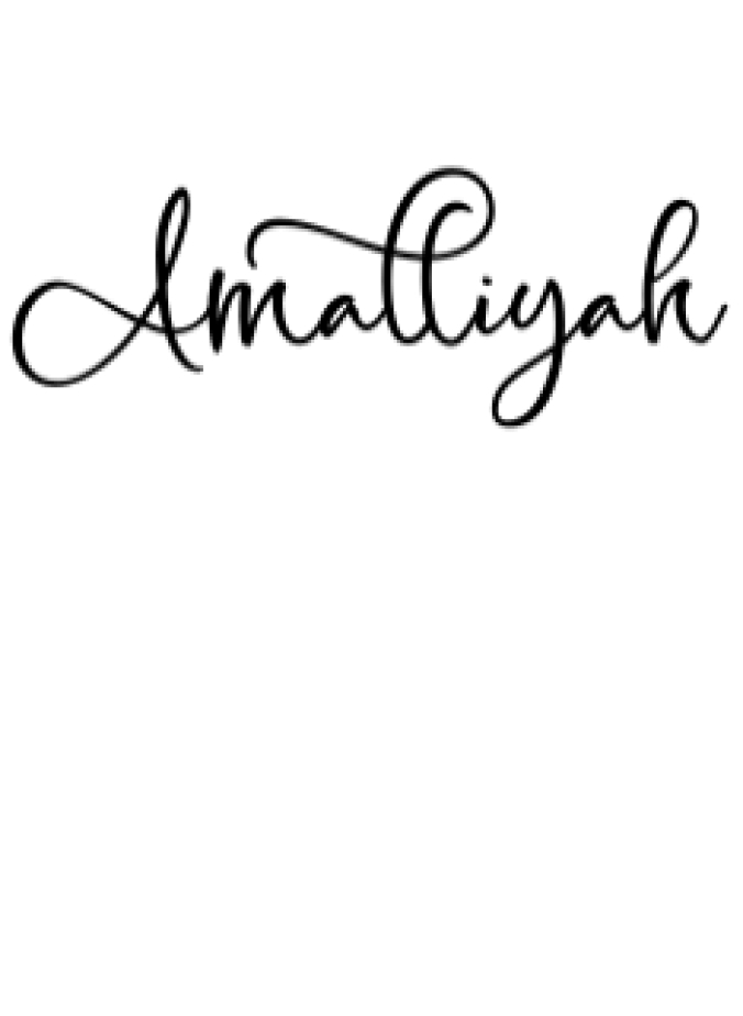Amalliyah Font Preview