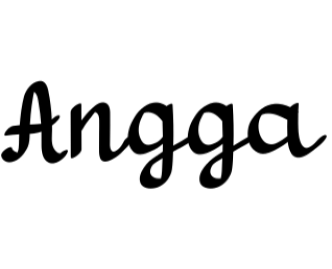 Angga Font Preview