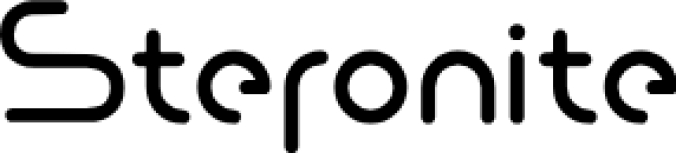 Steronite Font Preview