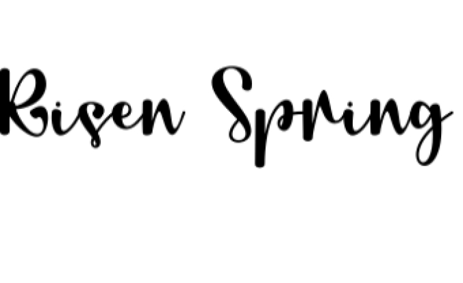 Risen Spring Font Preview