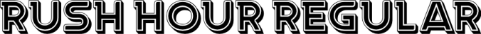 Rush Hour Font Preview