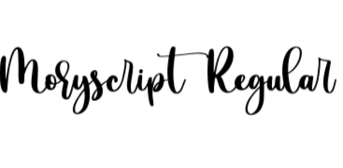 Moryscript Font Preview
