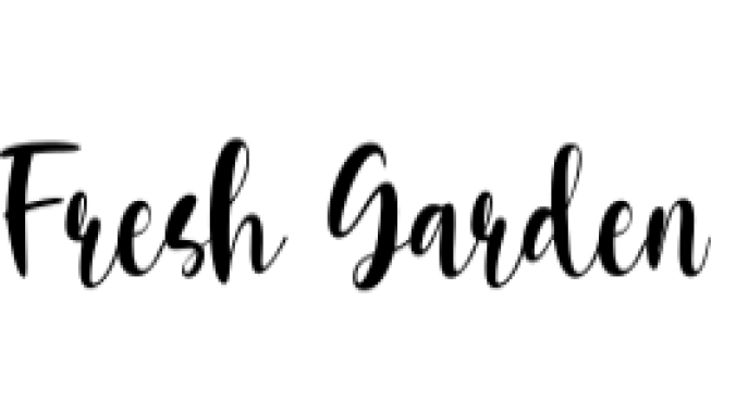 Fresh Garden Font Preview
