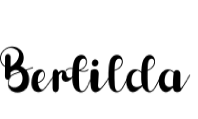 Bertilda Font Preview