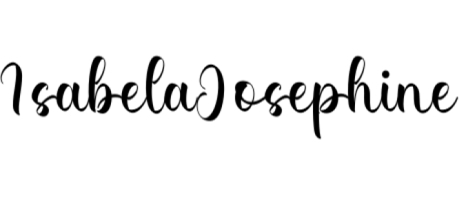 Isabela Josephine Font Preview