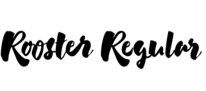 Rooster Font Preview