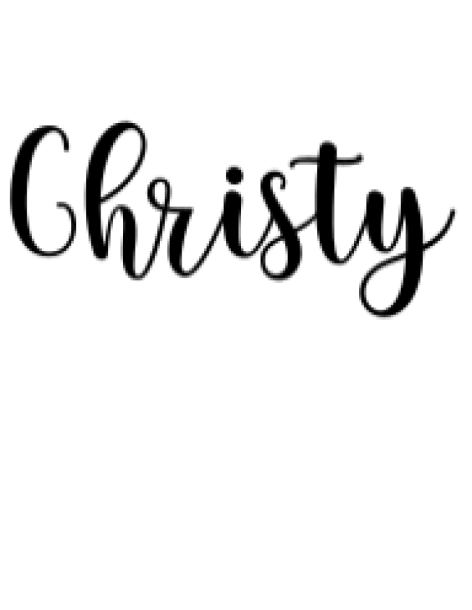 Christy Font Preview