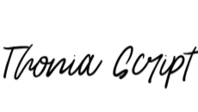 Thonia Font Preview