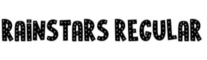 Rain Stars Font Preview