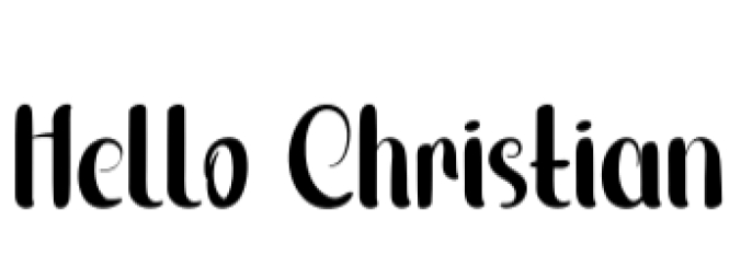Hello Christian Font Preview