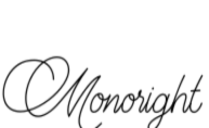 Monoright Font Preview